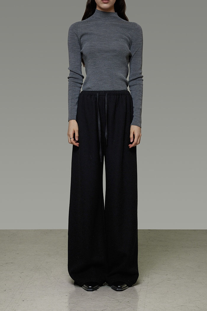 Effortless Tailored Wide-Leg Trousers