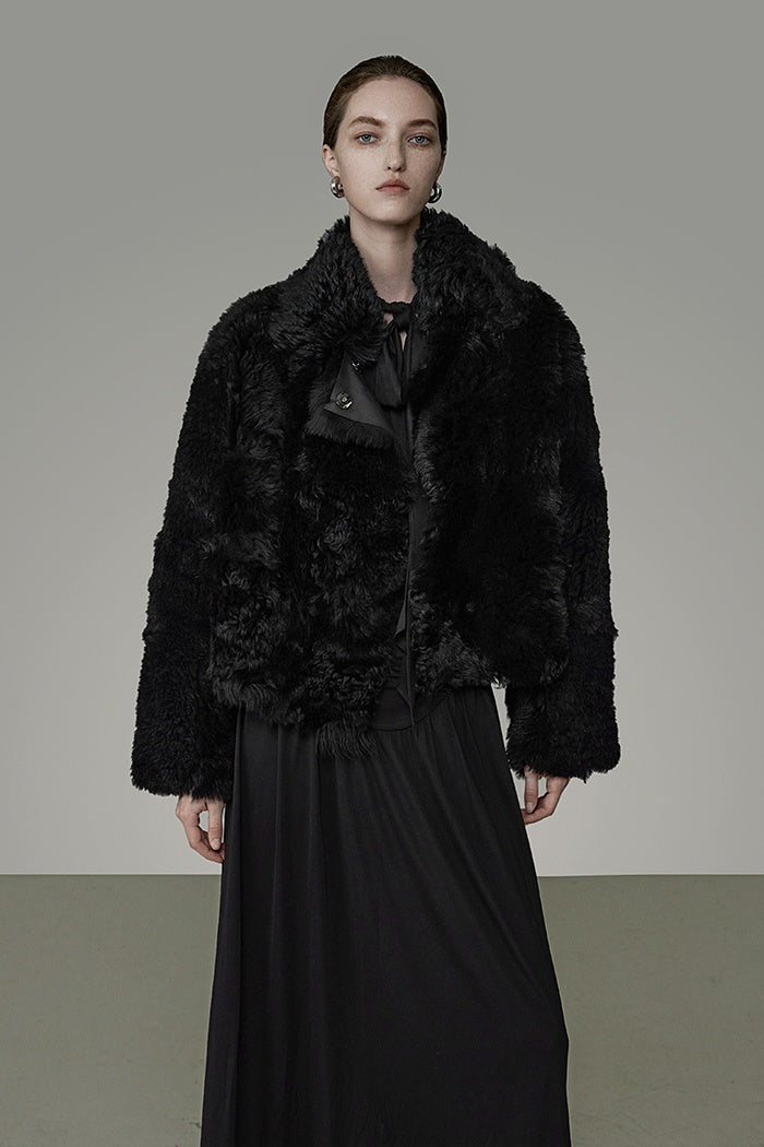 Chic Statement Shearling Moto Jacket