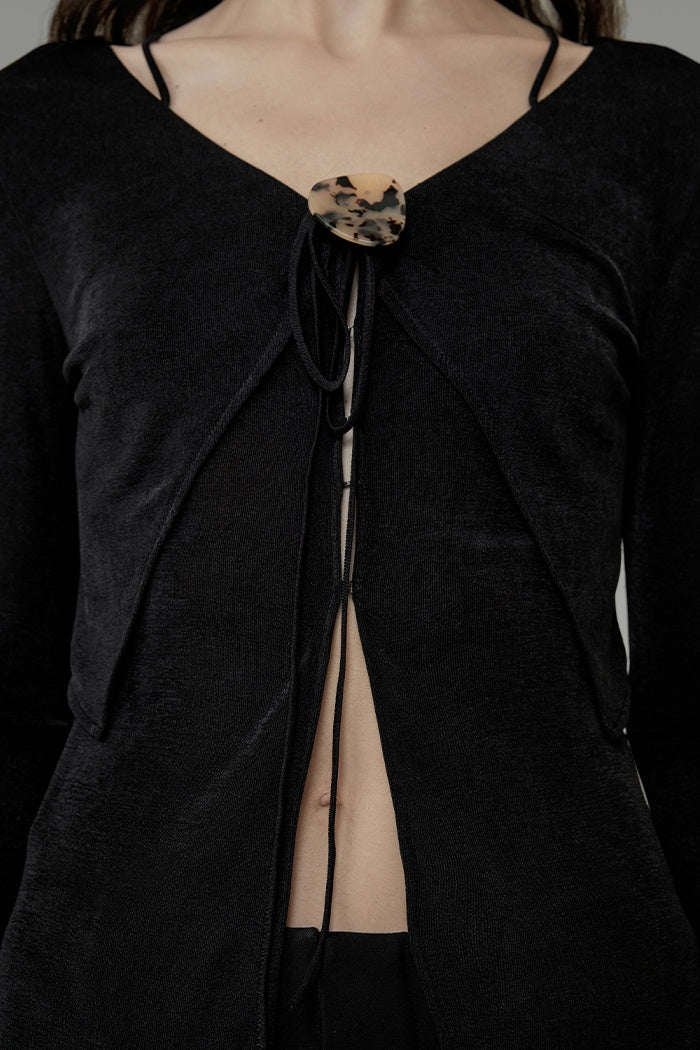 Sculpted V-Neck Knit Staple