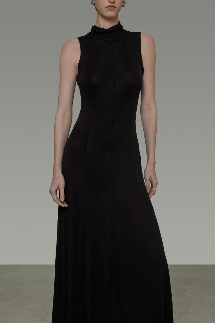 Quiet Luxury Sleeveless Knit Dress