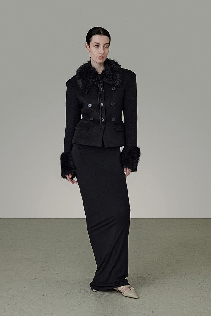 Timeless Texture Luxe Wrap Jacket