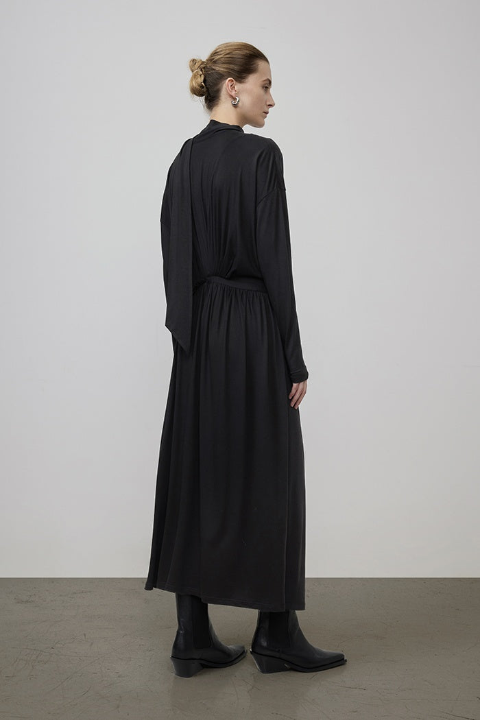 Chic Asymmetric Double-Wear Dress