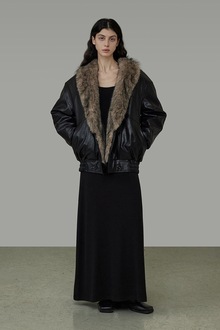 Urban Luxe Shearling Short Coat