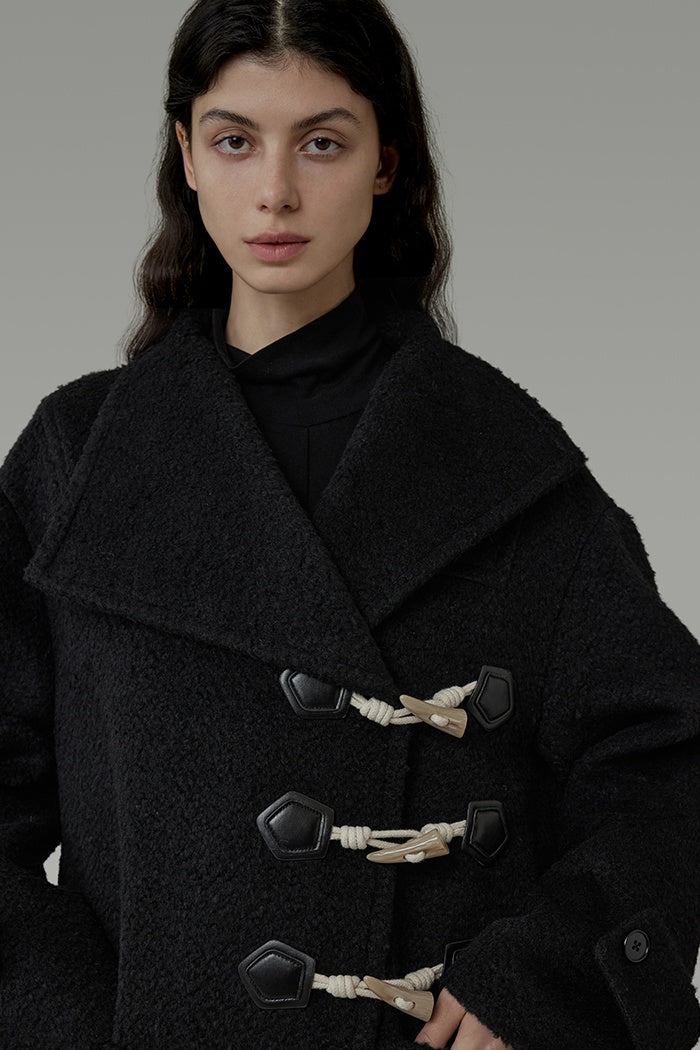 Structured Elegance Wool Blend Coat