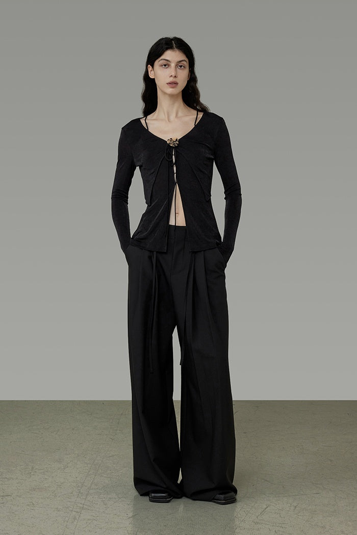 Sculpted V-Neck Knit Staple