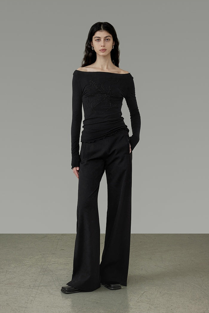 Chic Off-Shoulder Knit Top