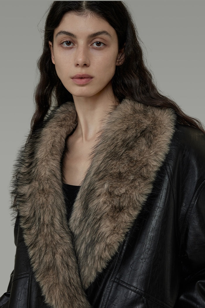 Urban Luxe Shearling Short Coat