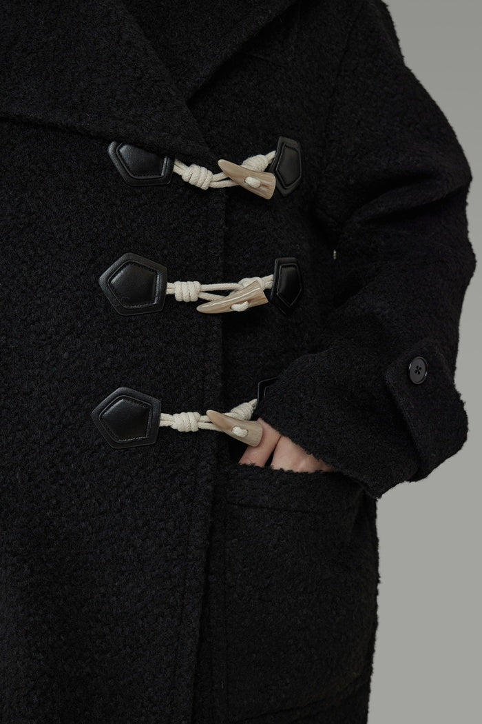 Structured Elegance Wool Blend Coat
