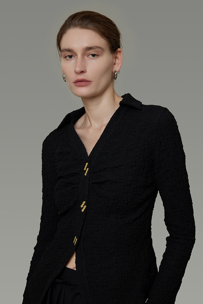 Chic Knit Top: Effortless Office Edge