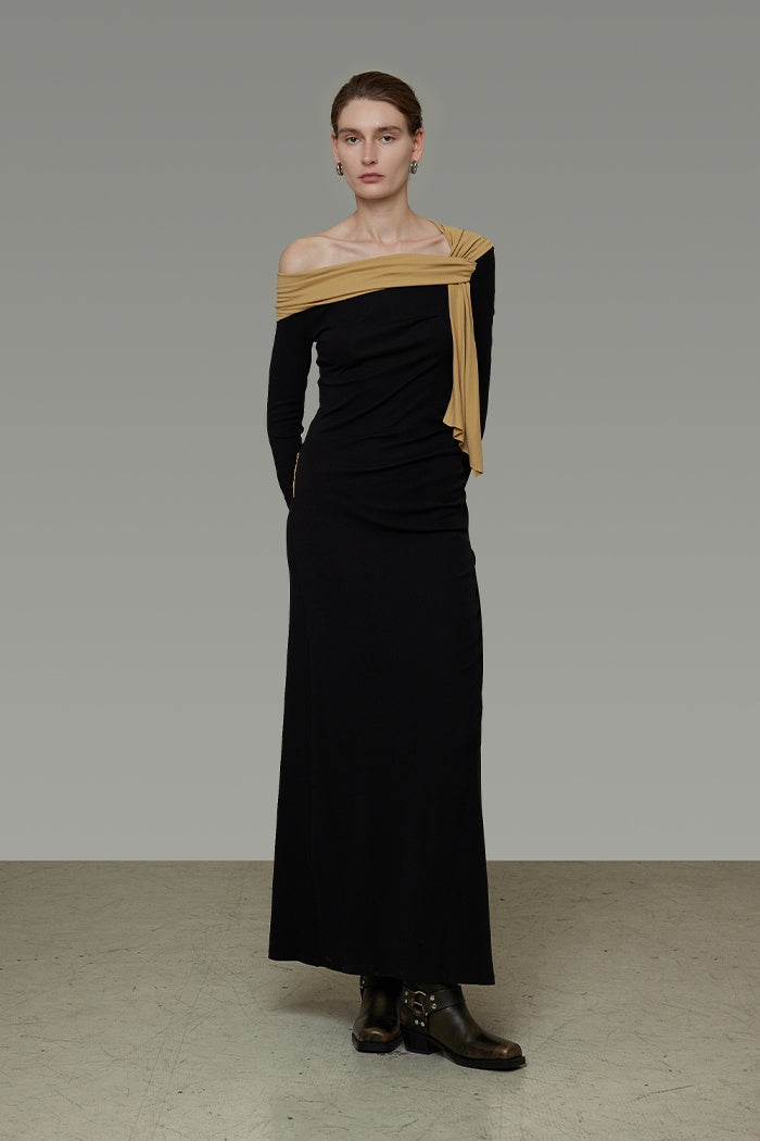 Asymmetric Knit Dress - Modern Muse