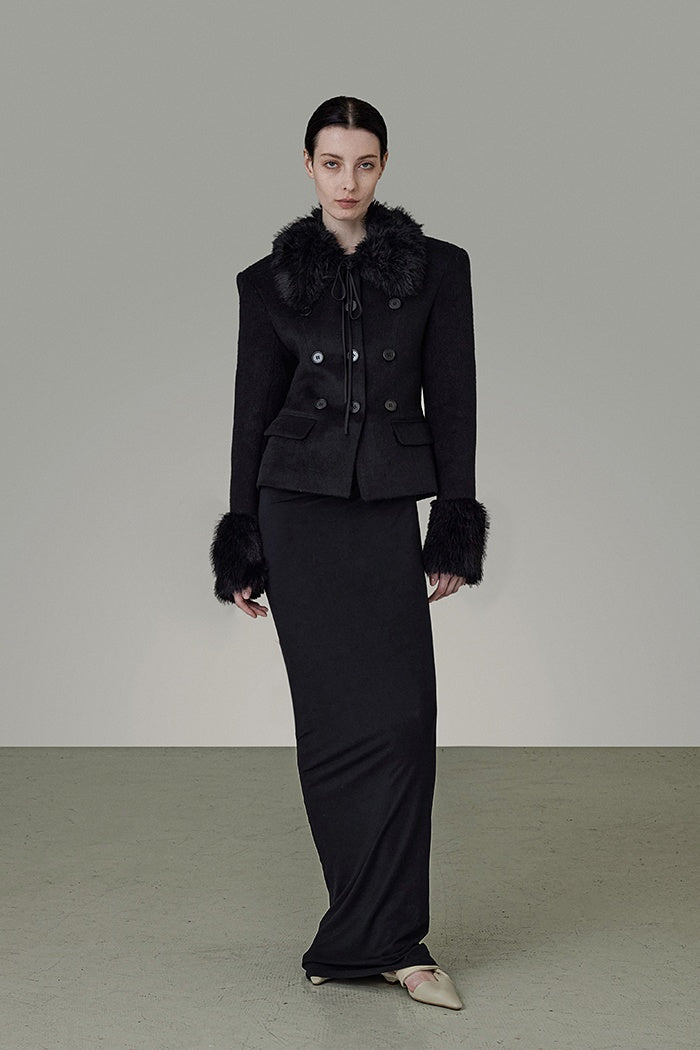 Timeless Texture Luxe Wrap Jacket