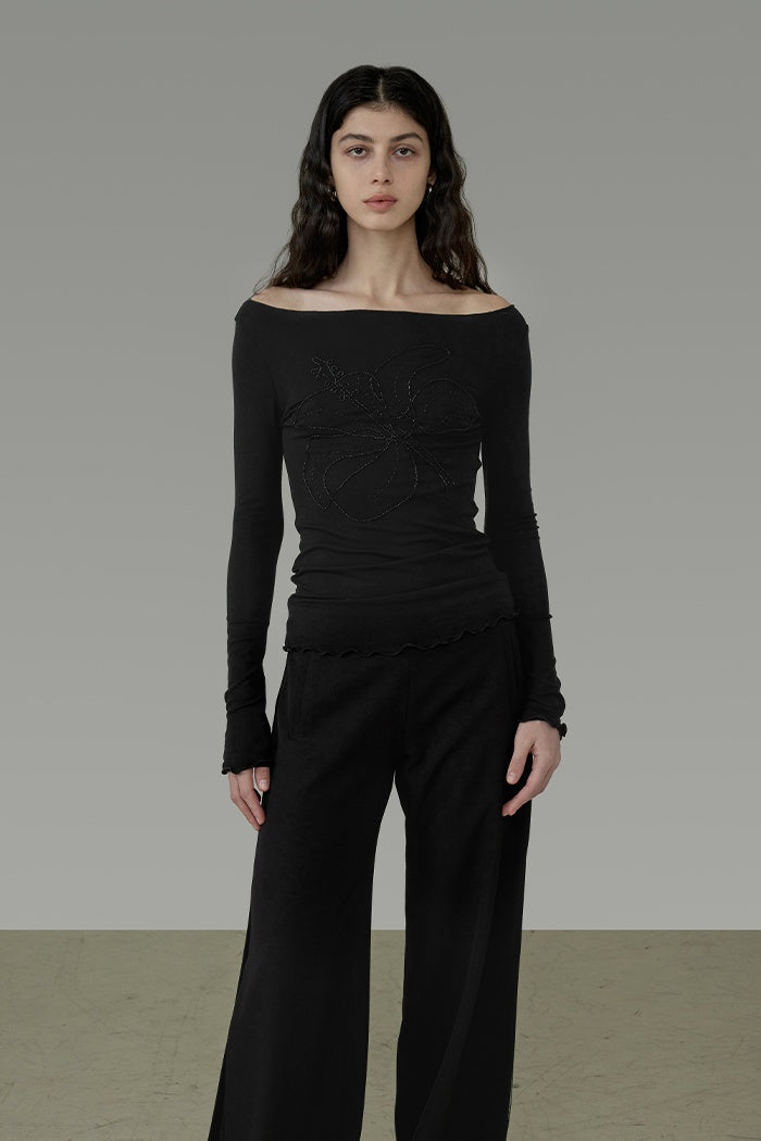 Chic Off-Shoulder Knit Top