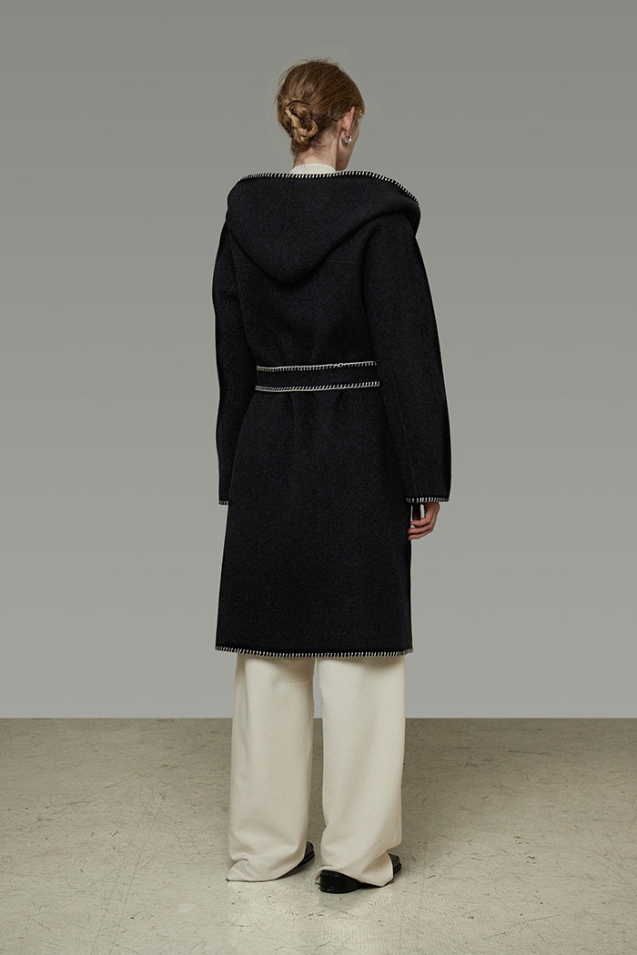 Artisan Wool Drape Coat