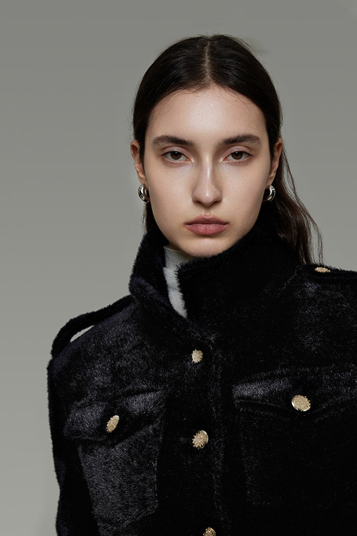 Tailored Short Wool Coat