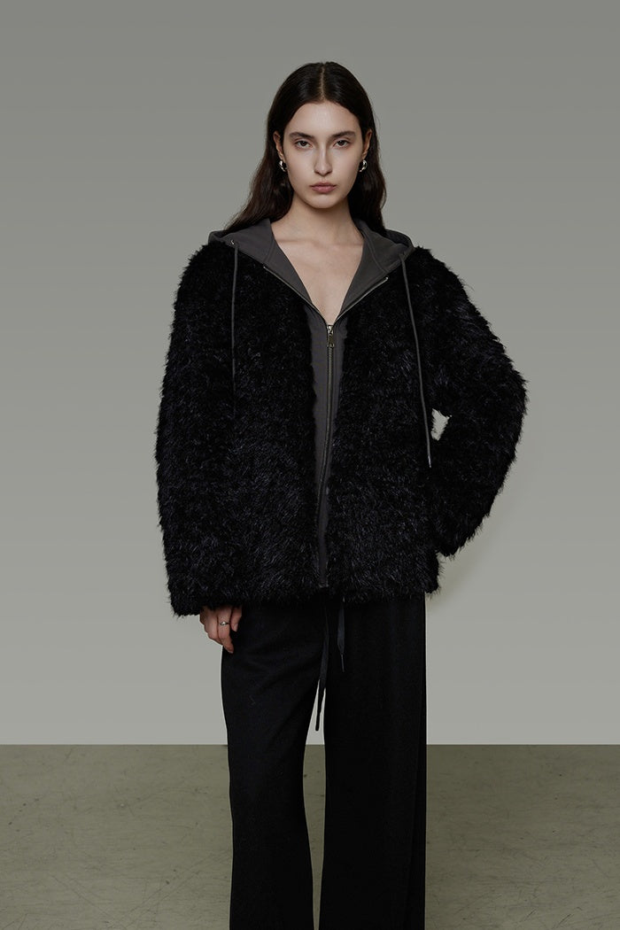 Effortless Layered Faux Fur Coat