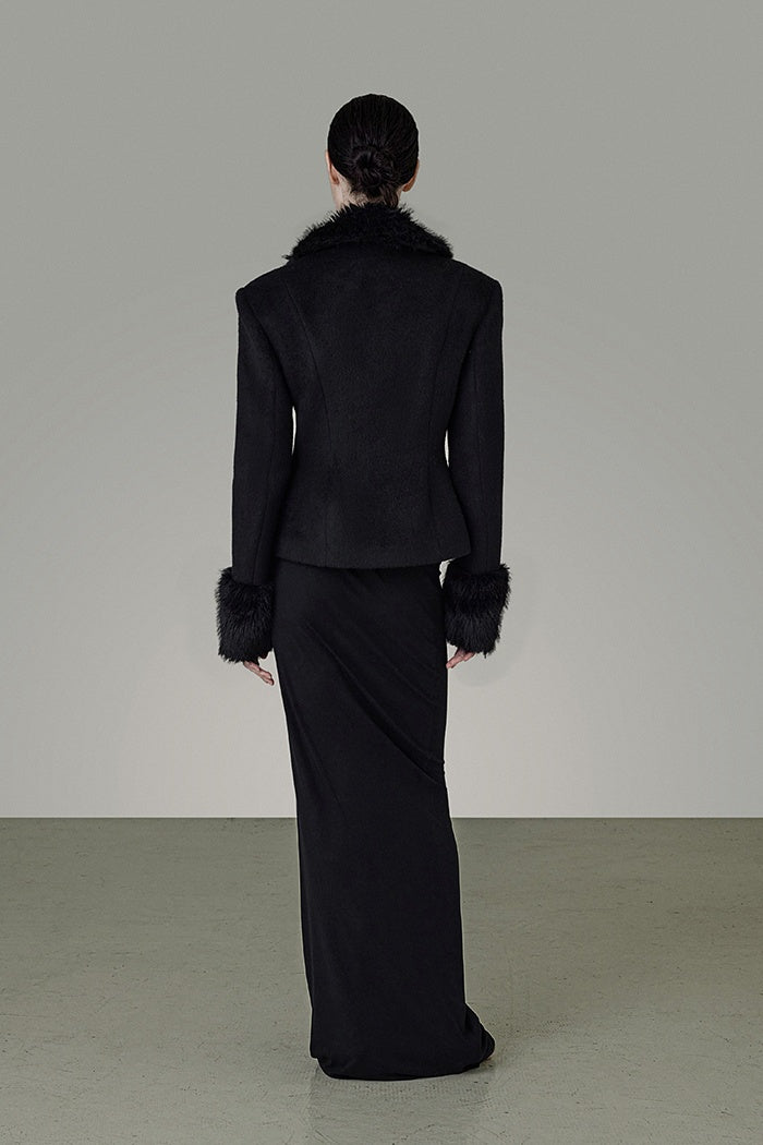 Timeless Texture Luxe Wrap Jacket