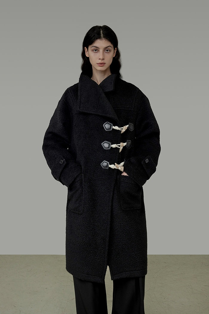 Structured Elegance Wool Blend Coat