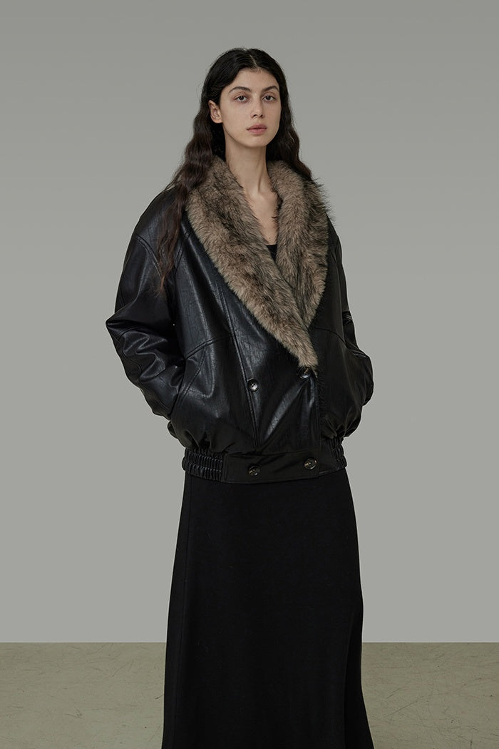 Urban Luxe Shearling Short Coat