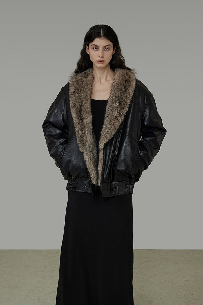Urban Luxe Shearling Short Coat