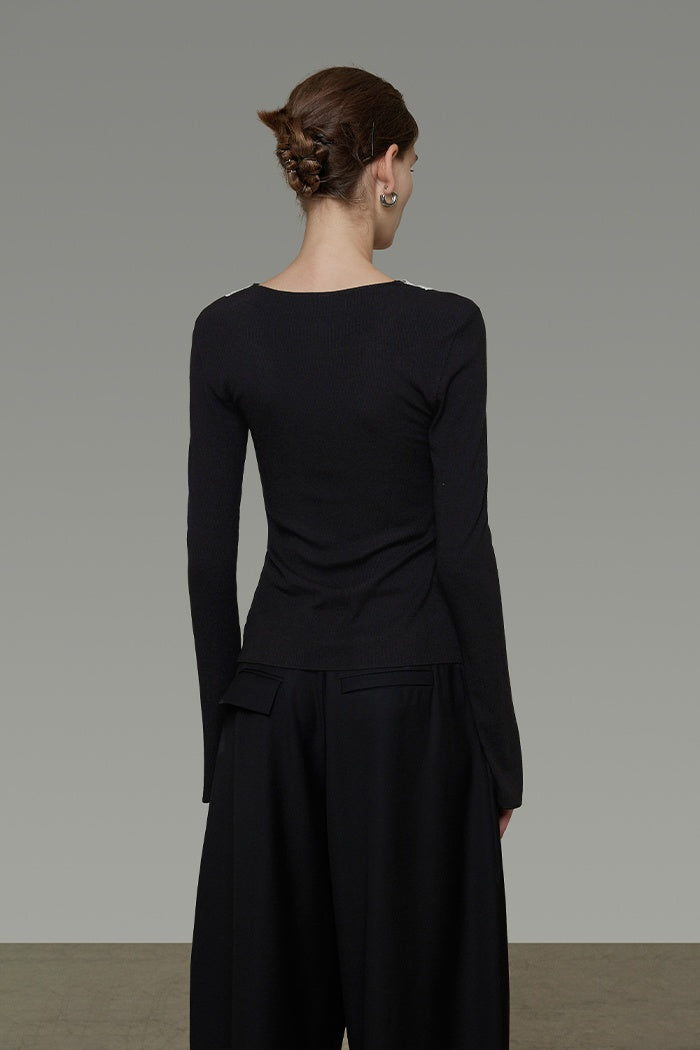 Whispered Lace Knit Top