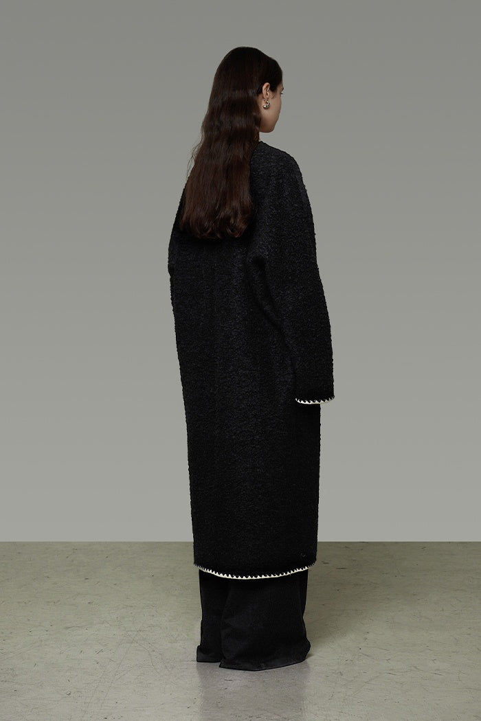 Sculpted Wool Duffle Coat