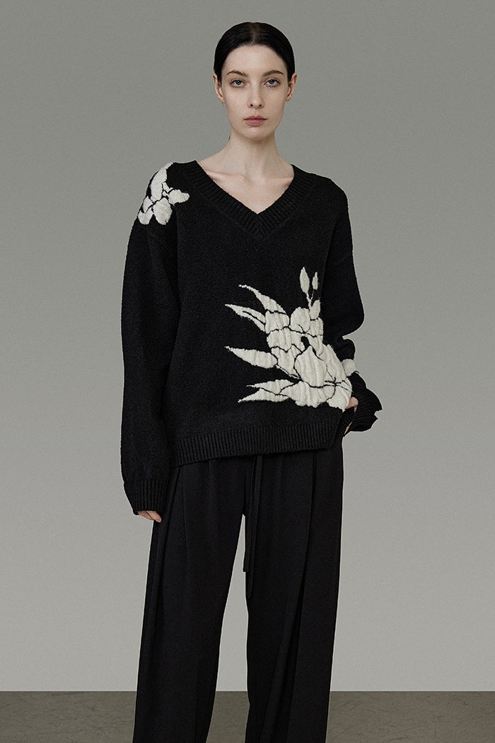 Understated Elegance V-Neck Knit