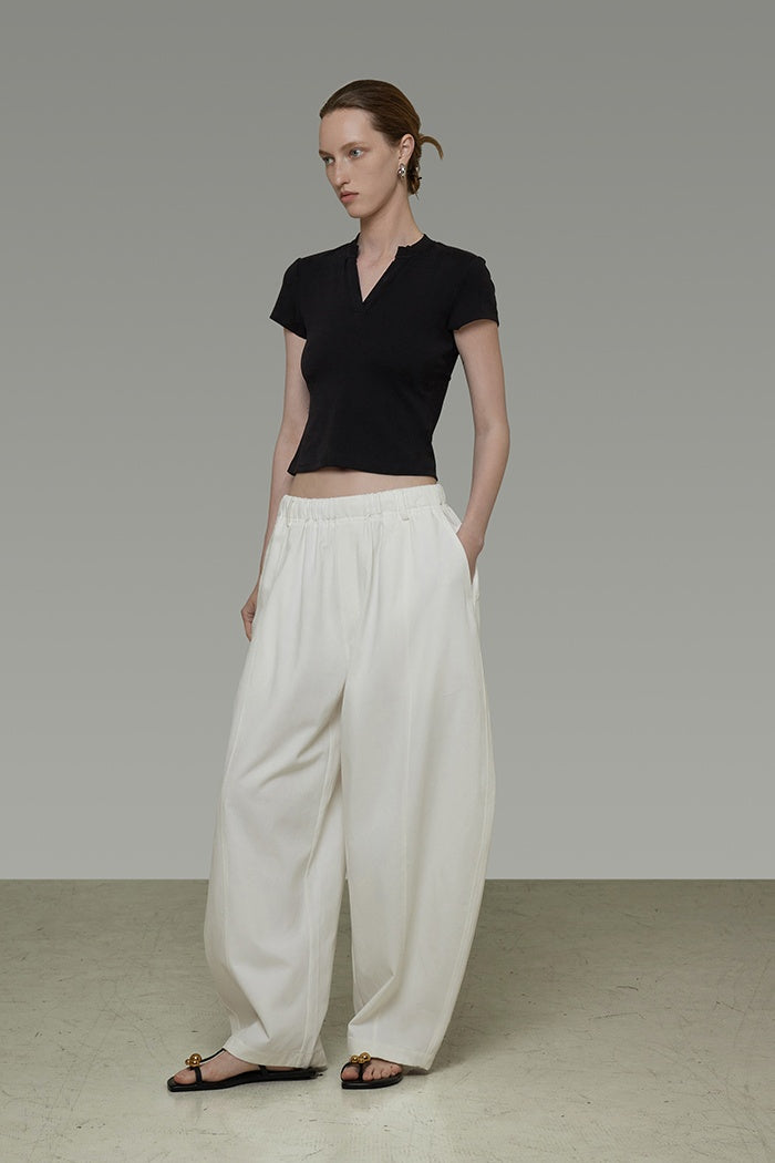 Minimalist Chic V-Neck Essential Tee