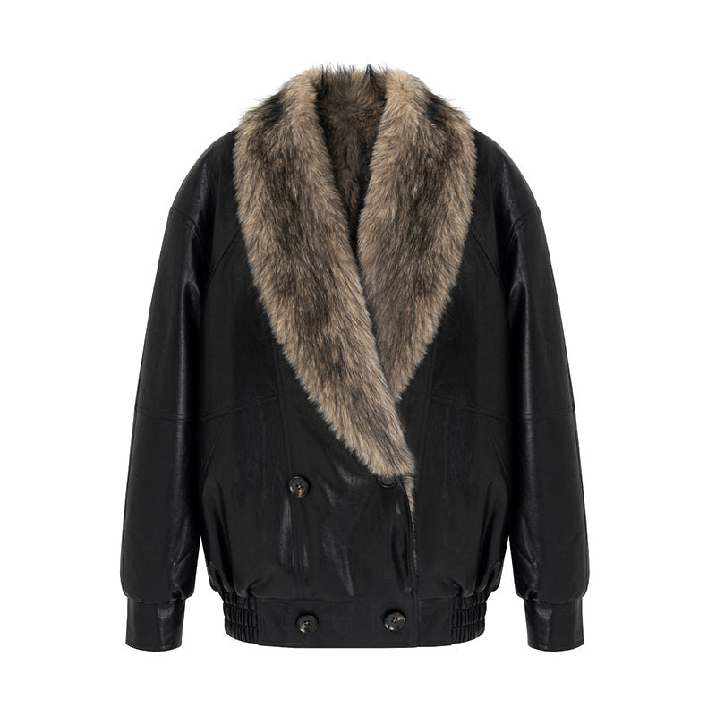Urban Luxe Shearling Short Coat