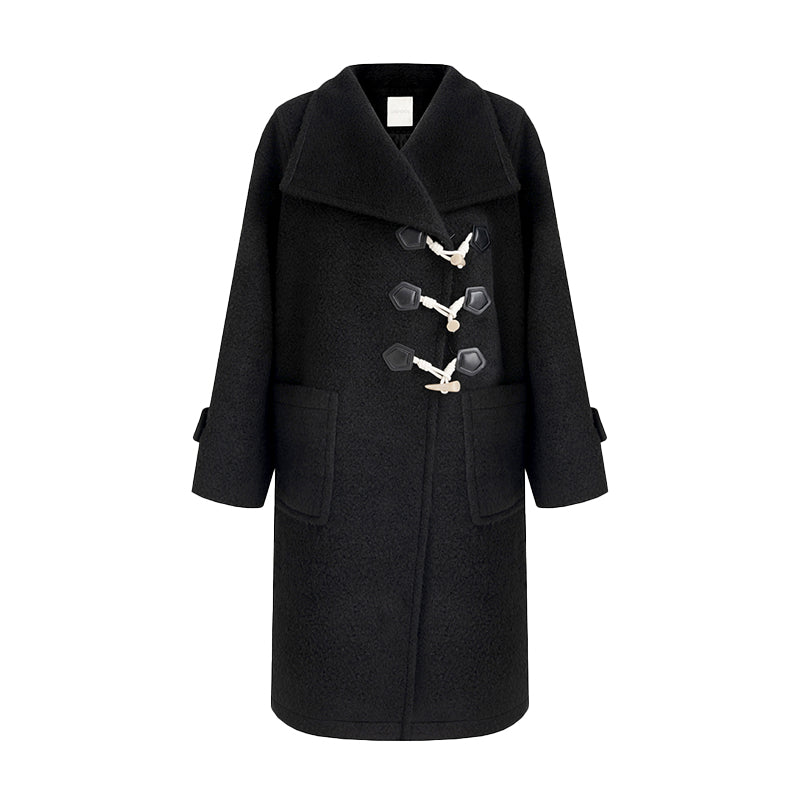 Structured Elegance Wool Blend Coat