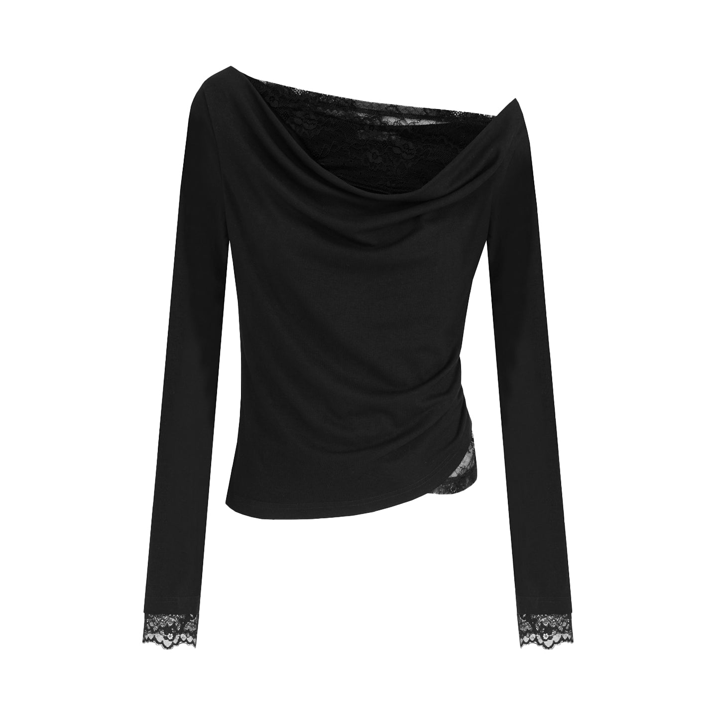 Sculpted Lace Knit Top