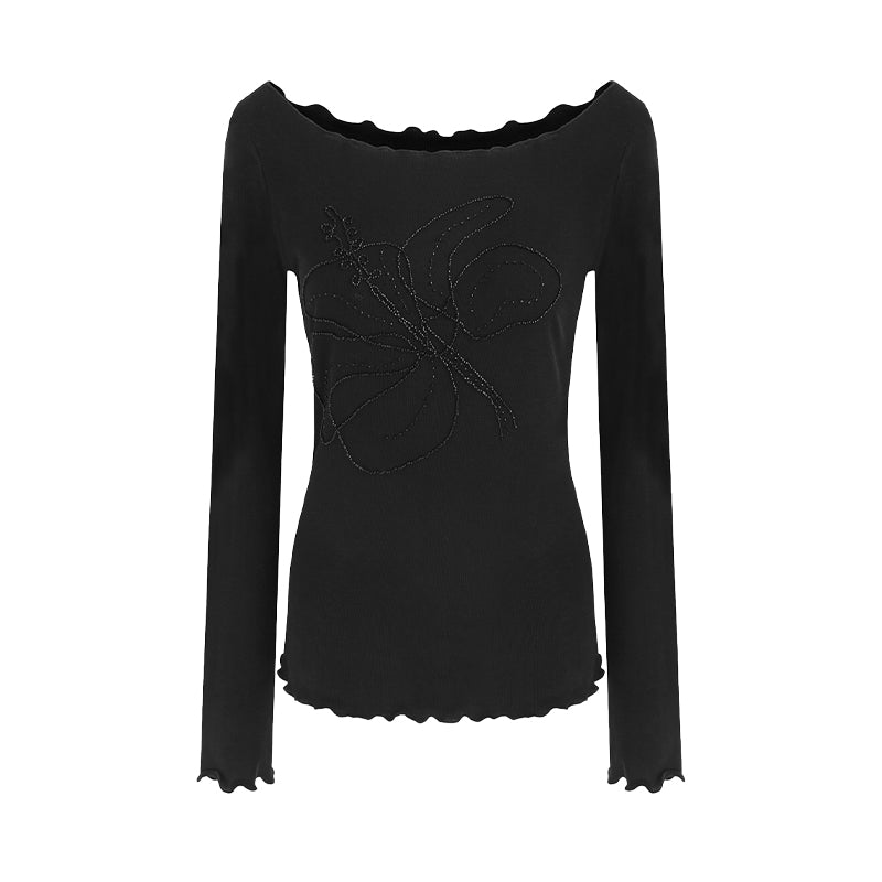 Chic Off-Shoulder Knit Top