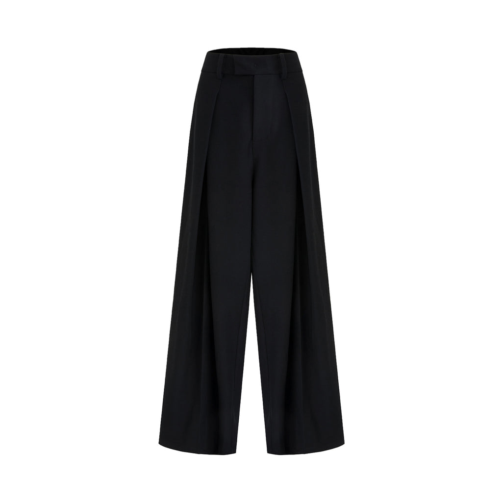 Timeless Drape Wide-Leg Trousers