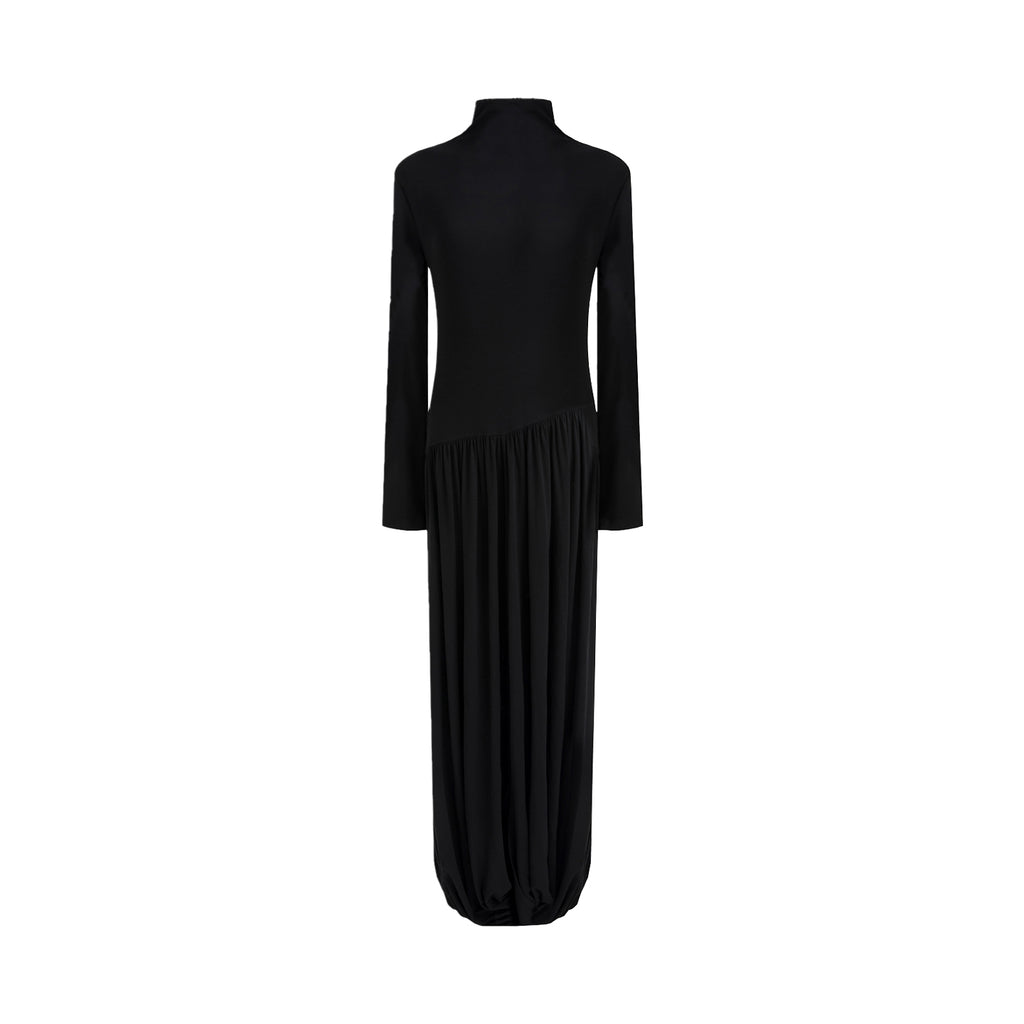 Silent Elegance Ribbed Knit Dress