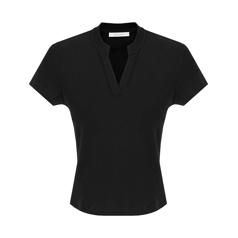 Minimalist Chic V-Neck Essential Tee