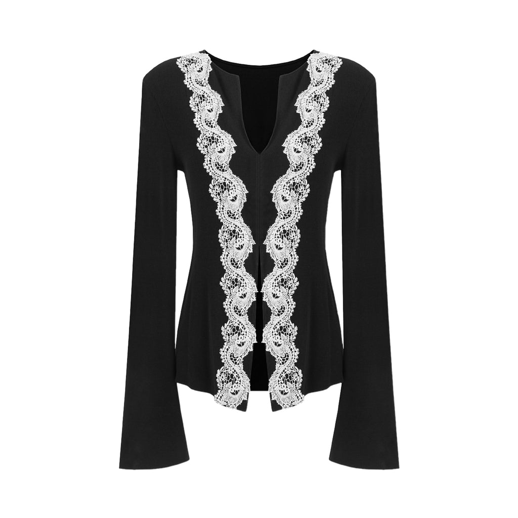 Whispered Lace Knit Top