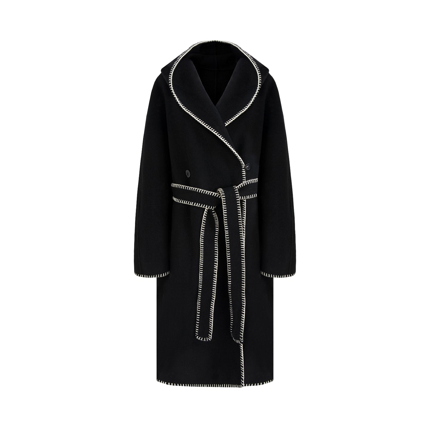 Artisan Wool Drape Coat