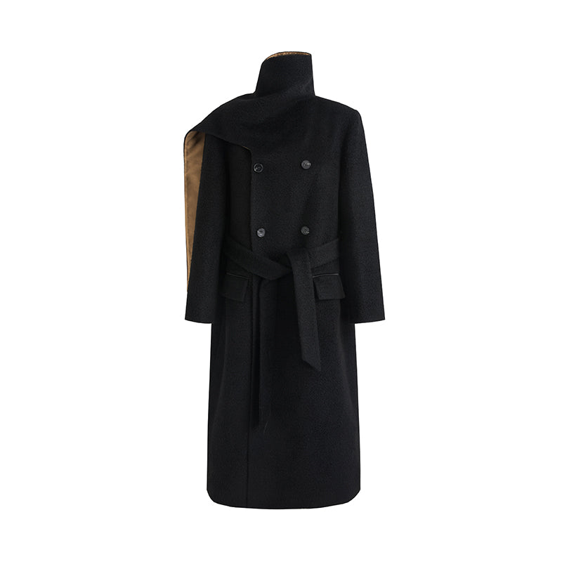 Avant-Garde Wool Statement Coat