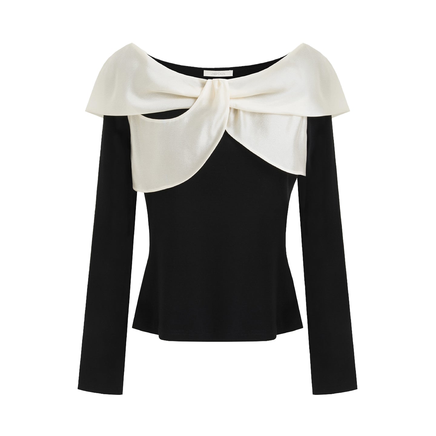 Elegant Contrast Knit Top