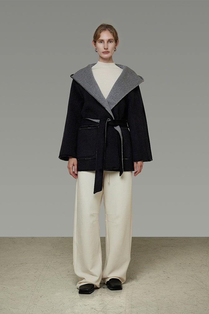 Urban Luxe Reversible Wool Coat