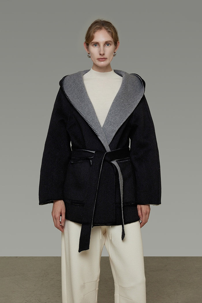 Urban Luxe Reversible Wool Coat
