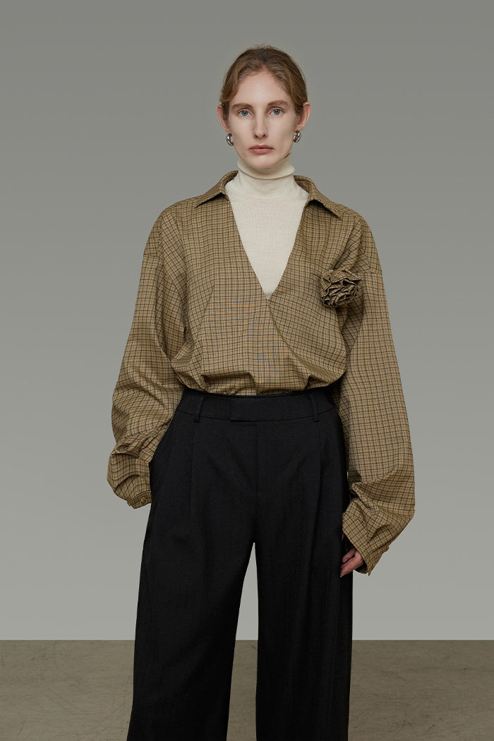 Artisan V-Neck Striped Overshirt