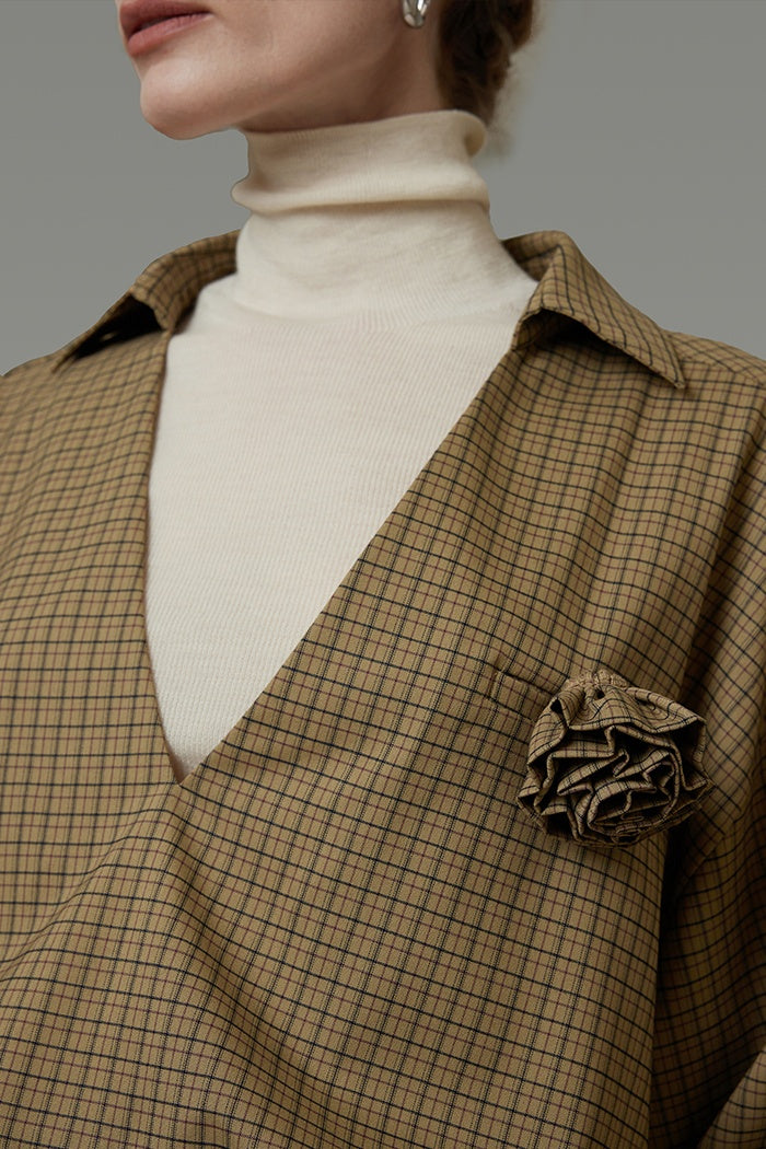 Artisan V-Neck Striped Overshirt