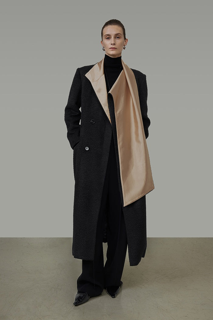 Avant-Garde Wool Statement Coat