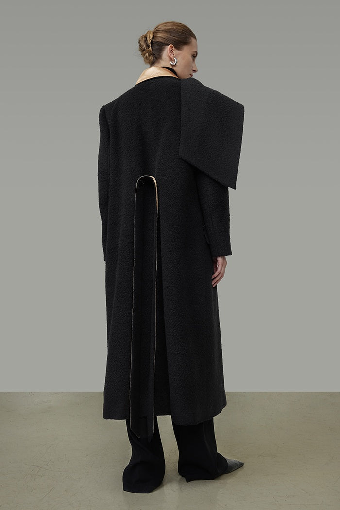 Avant-Garde Wool Statement Coat