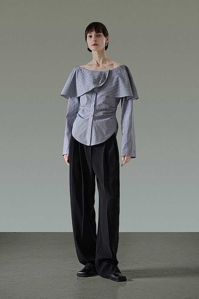 Whisper Charm Off-Shoulder Blouse