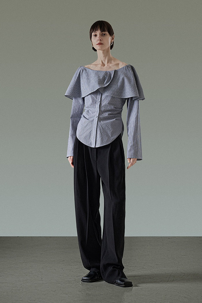 Whisper Charm Off-Shoulder Blouse