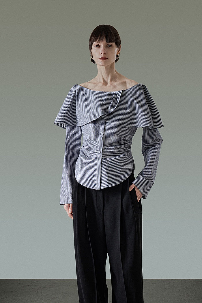 Whisper Charm Off-Shoulder Blouse