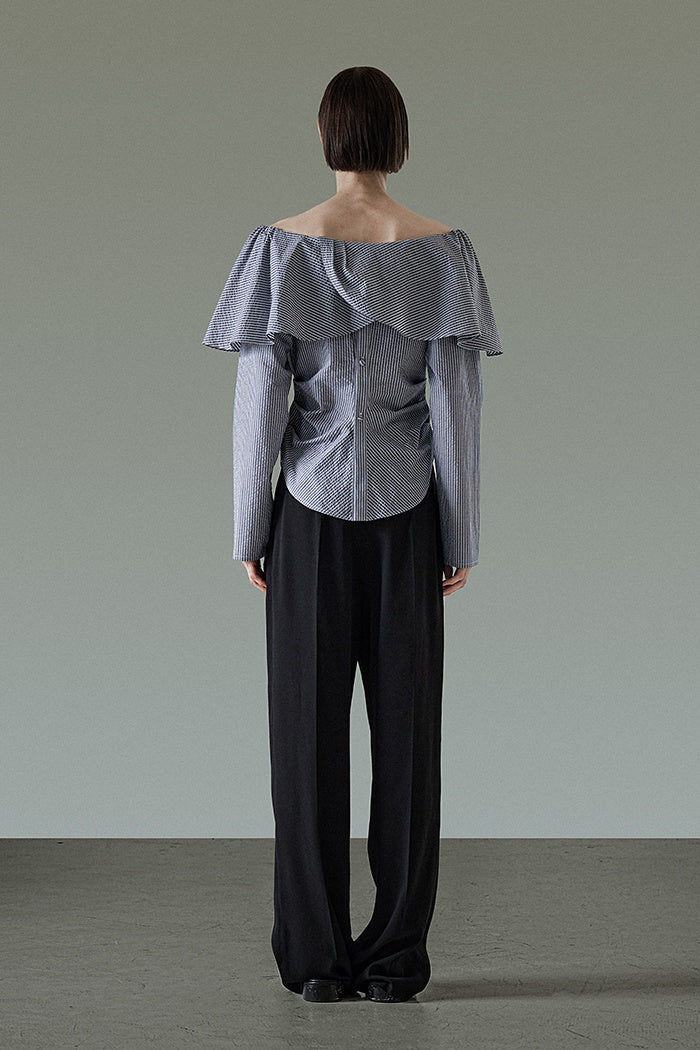 Whisper Charm Off-Shoulder Blouse