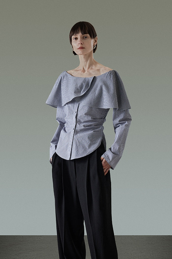 Whisper Charm Off-Shoulder Blouse