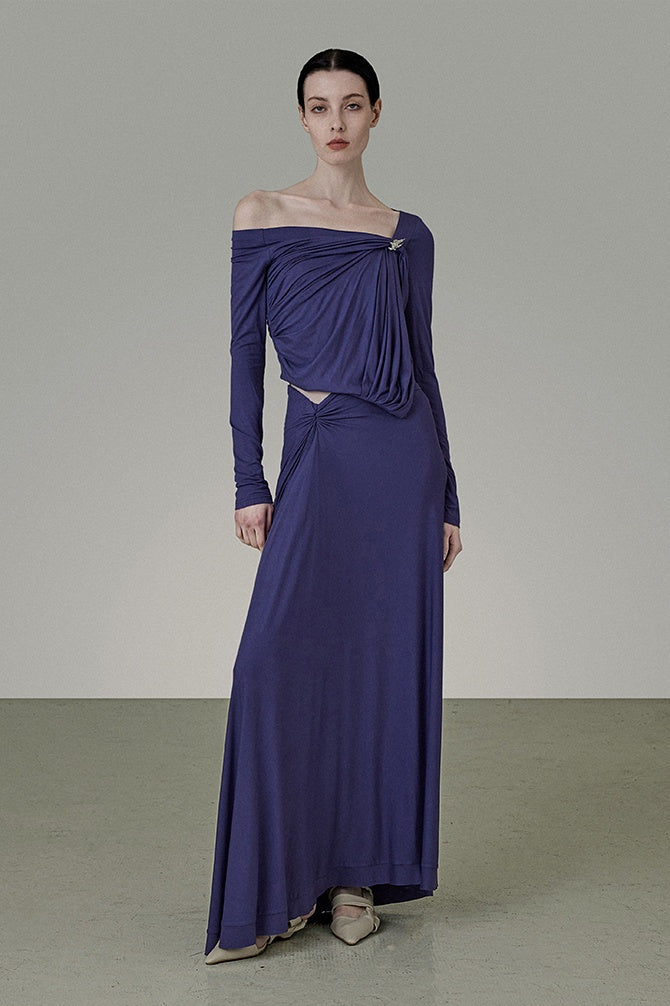 Sculpted Drape Knit Set